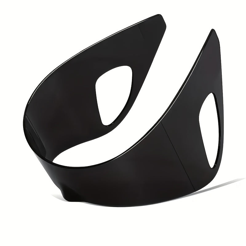 unisex oversized wrap around rimless mask fashion