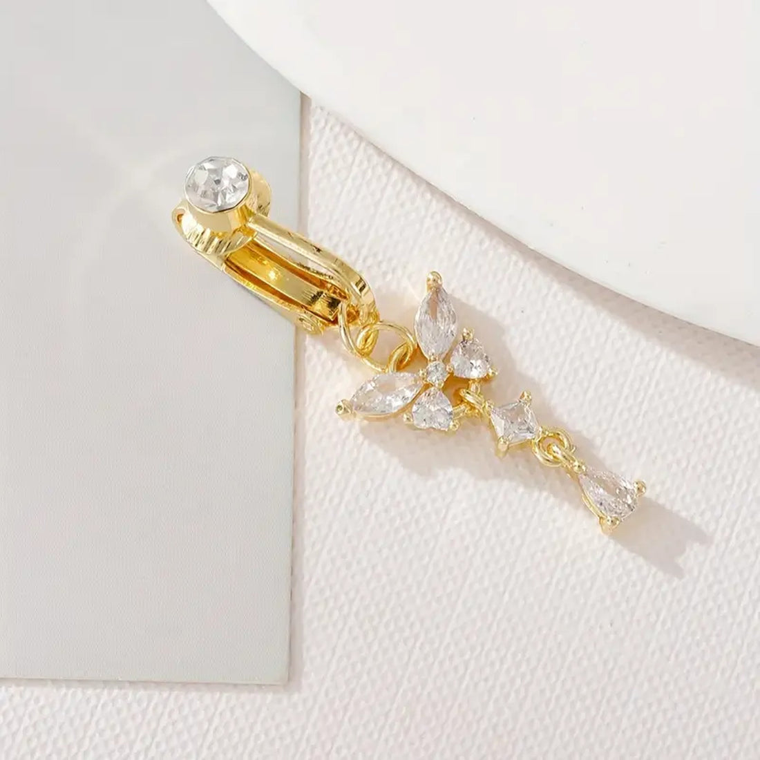womens tassel fashion belly button clip no
