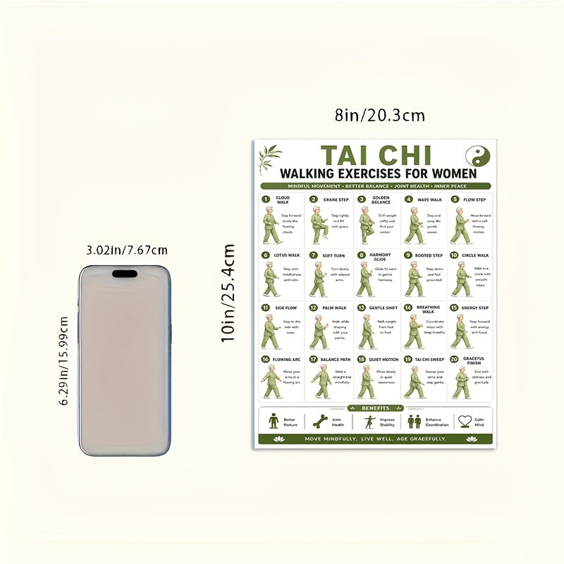5 workout posters 8x10 exercises tai