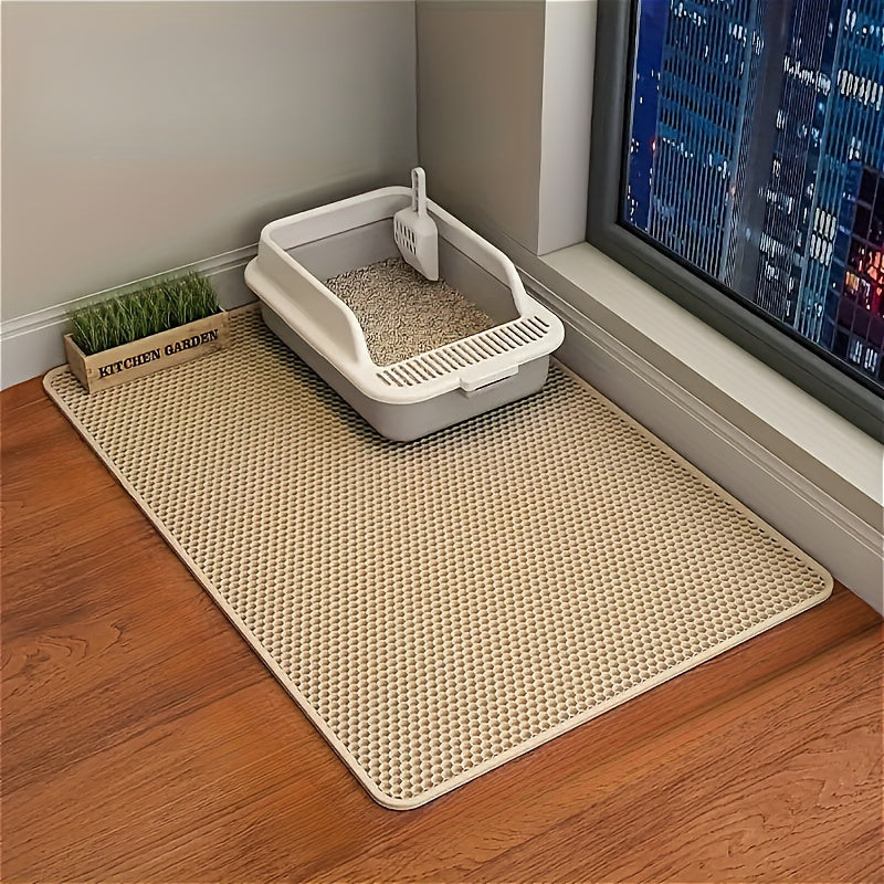 ultra large double layer eva cat litter mat set 1pc
