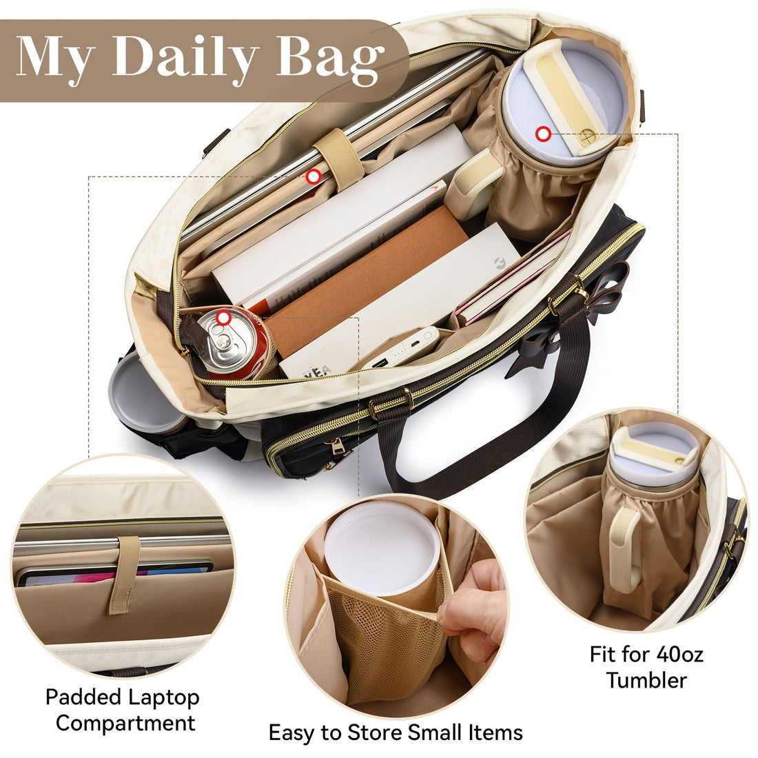 women tsa laptop tote bag compatible