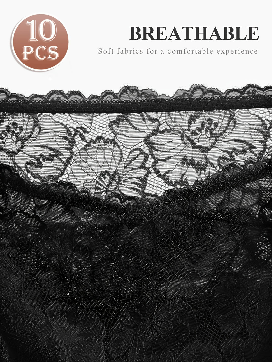 10pack elegant lace panties high waisted tummy