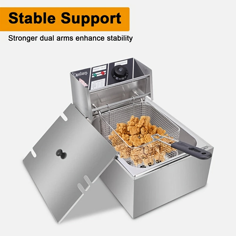 stainless steel 2 baskets lids