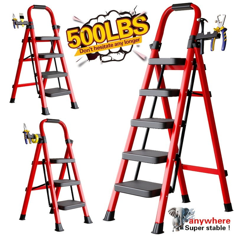 folding 5 4 3 step ladder portable multi functional ladder