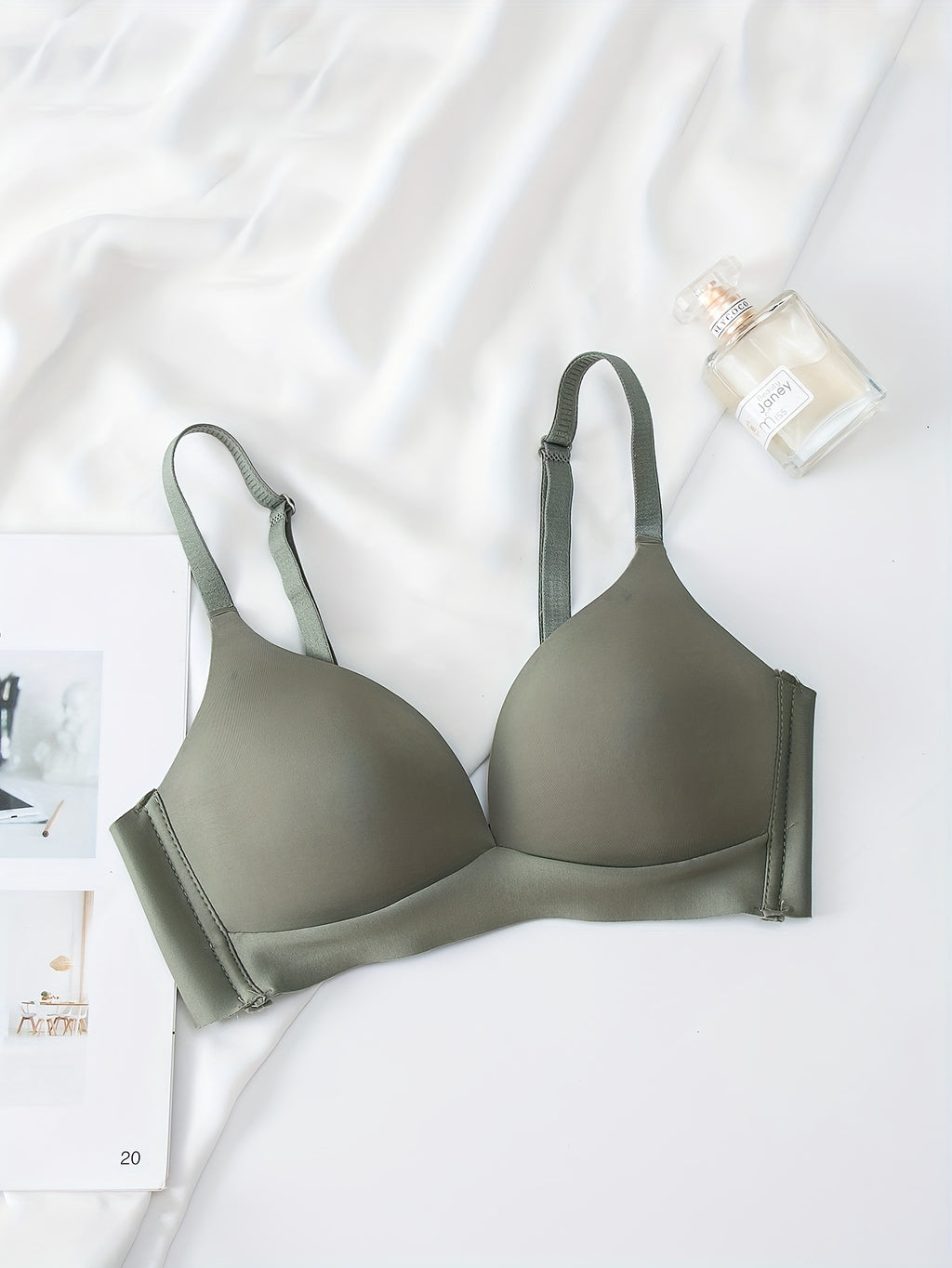seamless   womens push bra small busts wire free