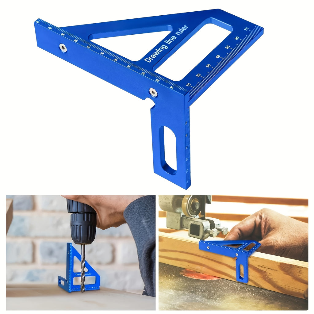 aluminum alloy woodworking square protractor 45 90 degree