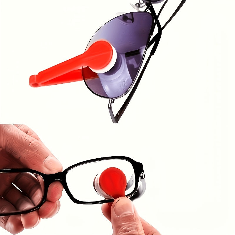 random color 4pcs glasses cleaning brush set 2 glasses