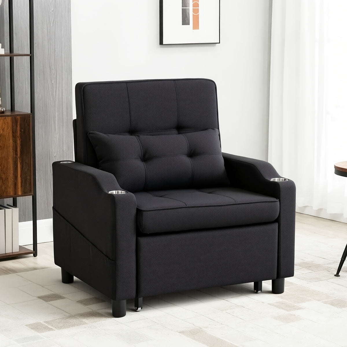 3 in 1 folding sofa bed convertible sleeper chair bed space