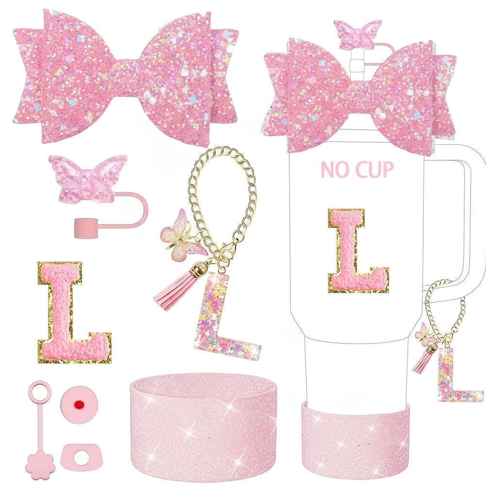 8pcs additions set 30oz 40oz tumbler cup including straw top