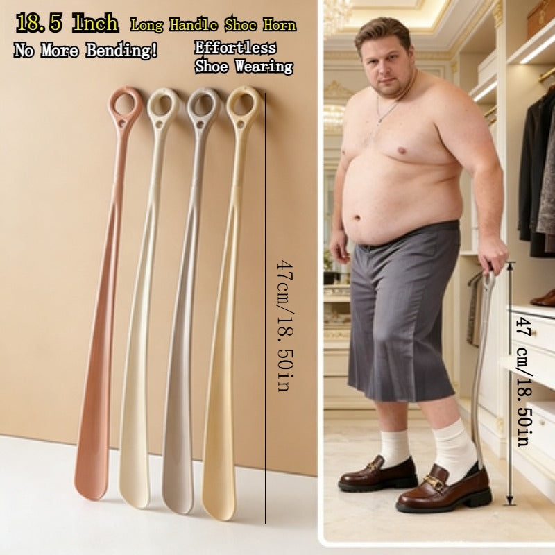 18 0 18 5 inch extra long shoe horn ergonomic fan shaped