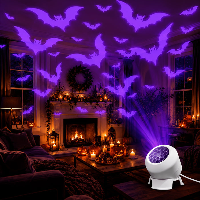 dynamic bat projector light usb powered 360 rotatable