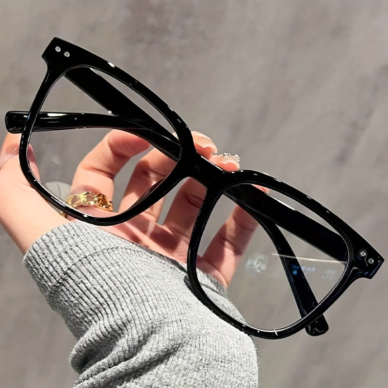 3 pairs unisex glasses stylish   transparent