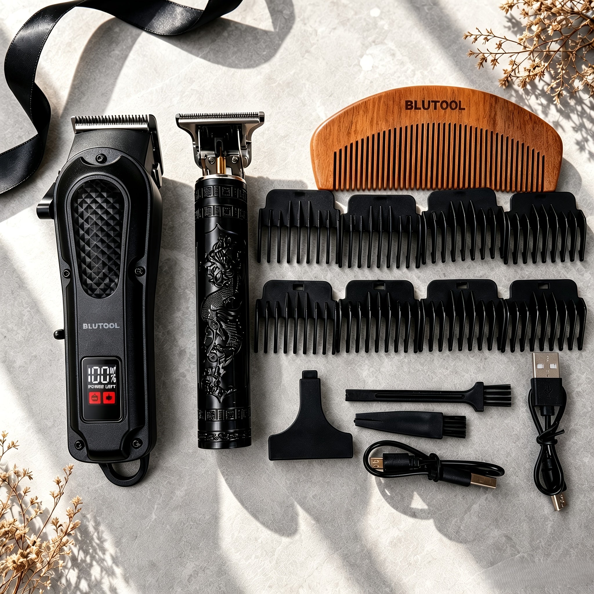 rechargeable electric grooming kit   an lcd battery