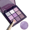 1pc 9 color purple eyeshadow palette 24 hour long lasting