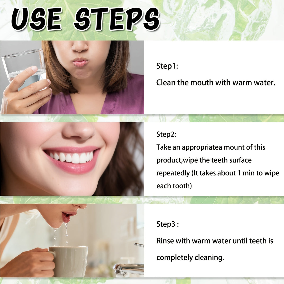 teeth brightening serum mint flavor gentle formula brightens