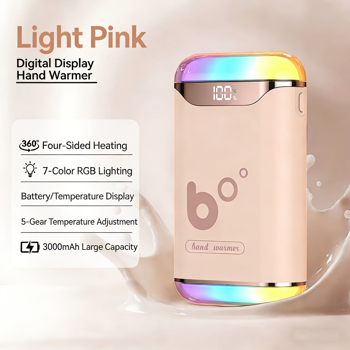 usb mini portable hand warmer heater rechargeable four sided