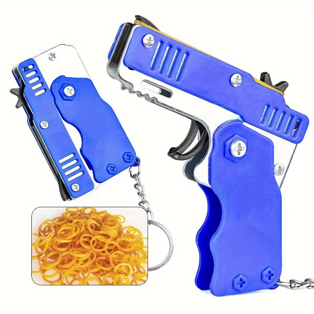 band launcher toy set metal foldable   keychain home