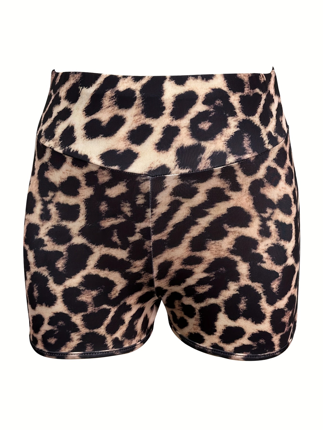 summer leopard   high waisted shorts cutouts hips