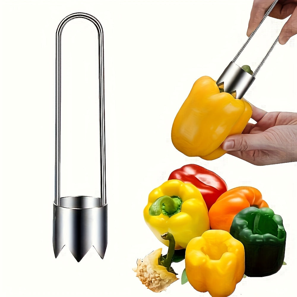 stainless steel fruit vegetable corer red sweet pepper seed