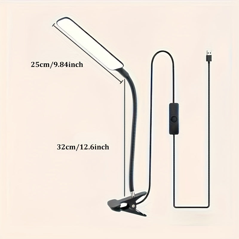 1 piece led desk lamp usb powered adjustable arm desk lamp