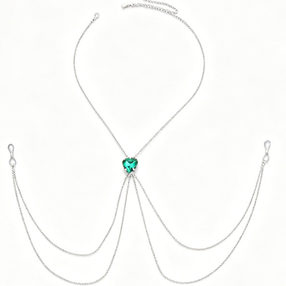 fashion heart tassel necklace niche premium   body