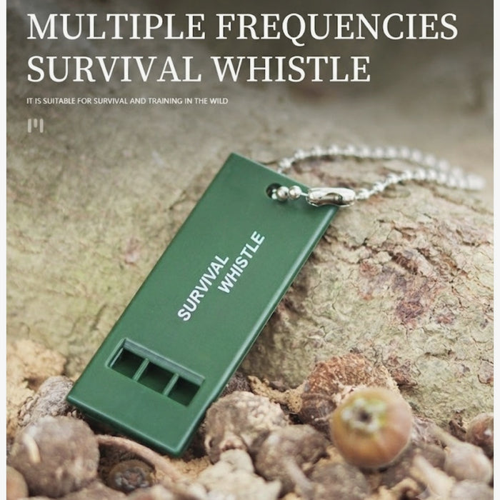 4pcs emergency survival whistle loud   triple tube
