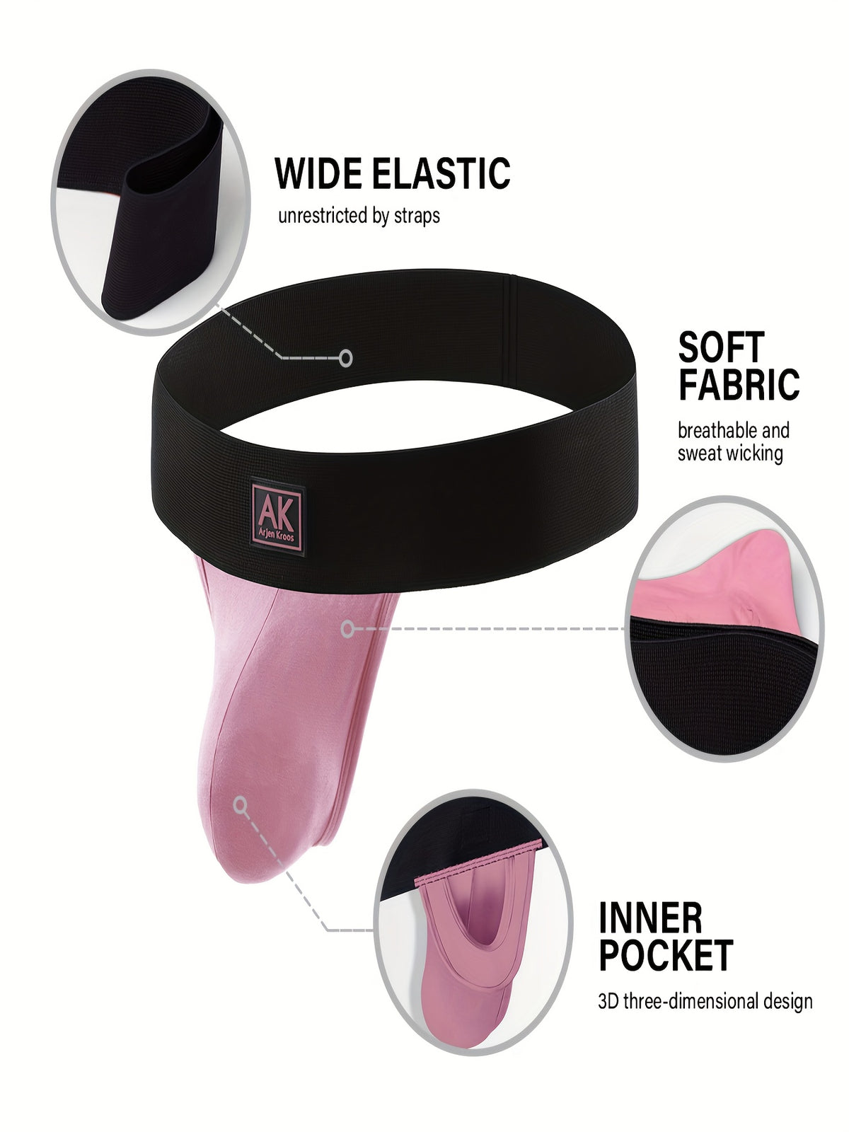 6pcs     underwear low   pouch