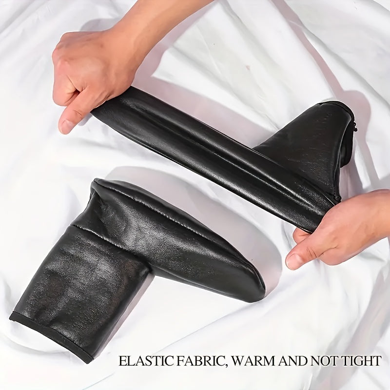 1 pair mens womens warm socks winter thickened velvet socks