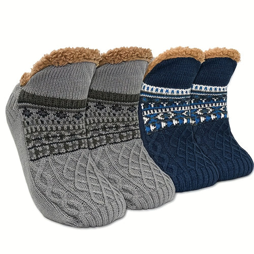1 pair sherpa mens comfortable   shoes warm non slip