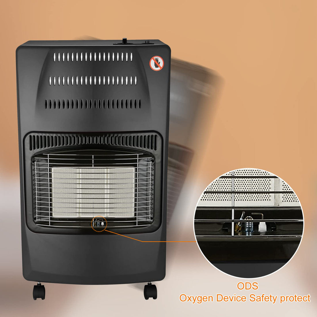 14250 Propane Standing Patio Heater
