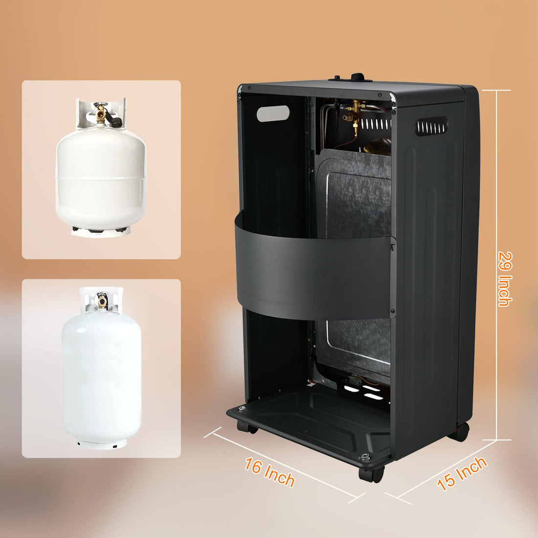 14250 Propane Standing Patio Heater