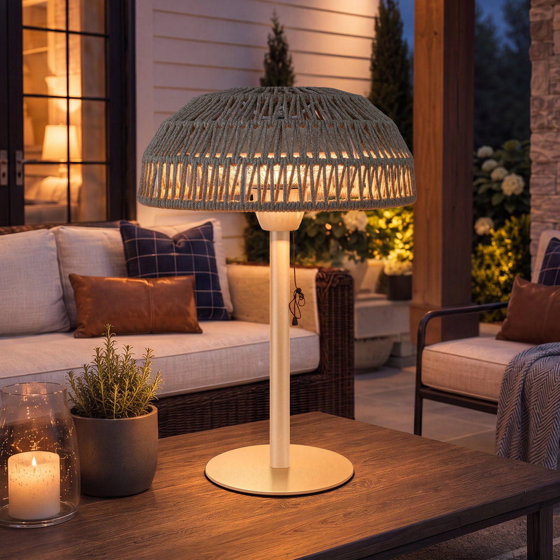 1500W Portable Tabletop Outdoor Halogen Electric Patio Heater