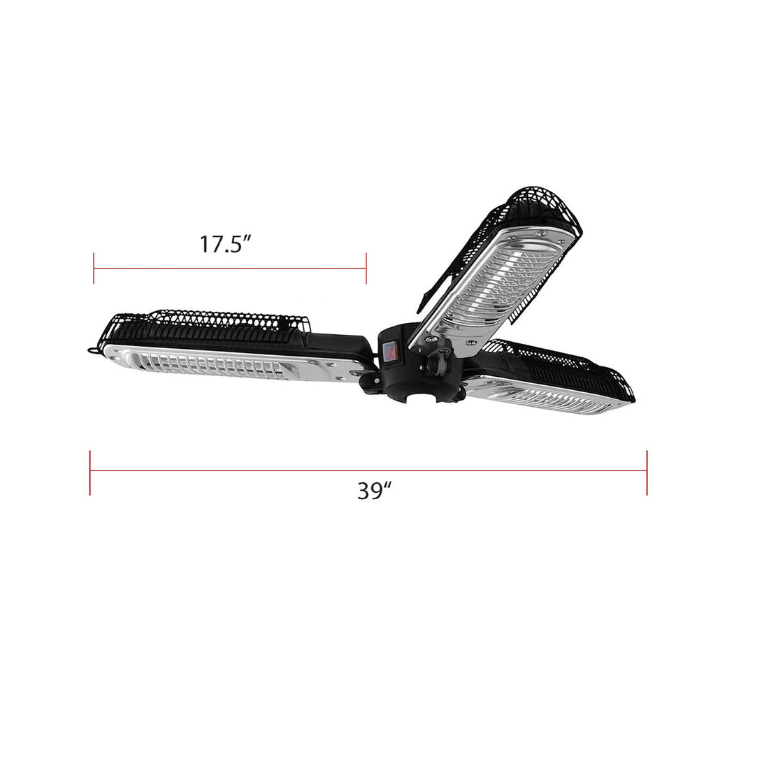 1500W Stainless Steel Electric Hanging Umbrella-Shaped Patio Heater