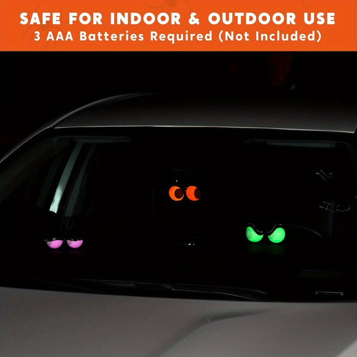 3 pack flashing   eye lights timer outdoor indoor