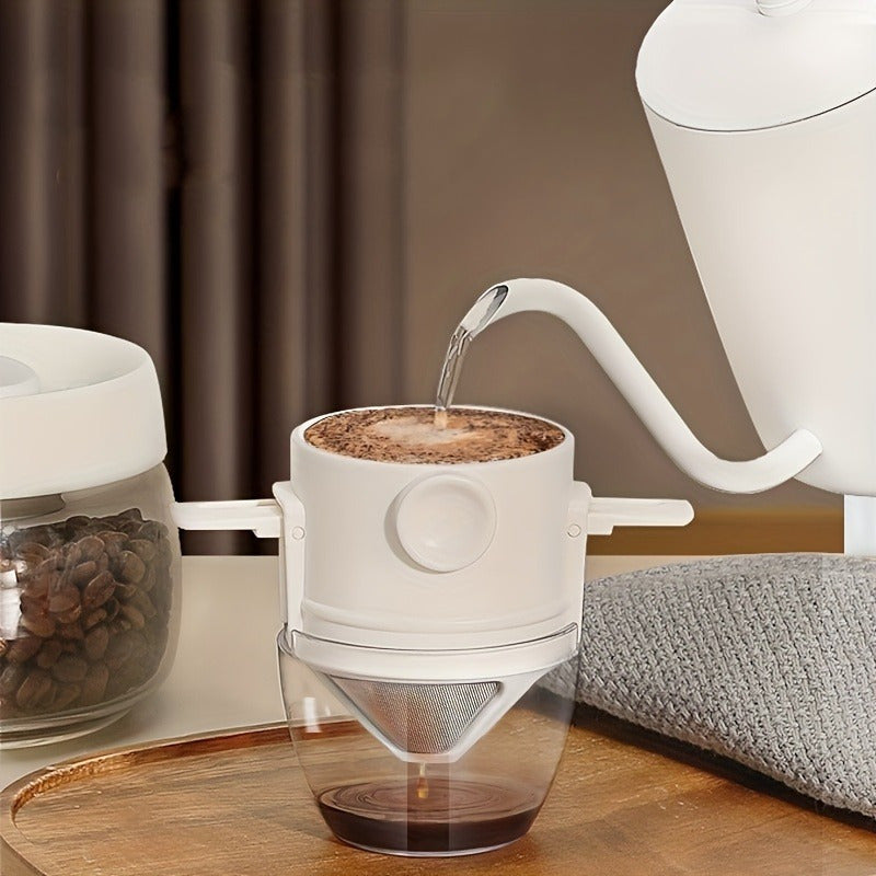 portable stainless steel reusable coffee filter foldable