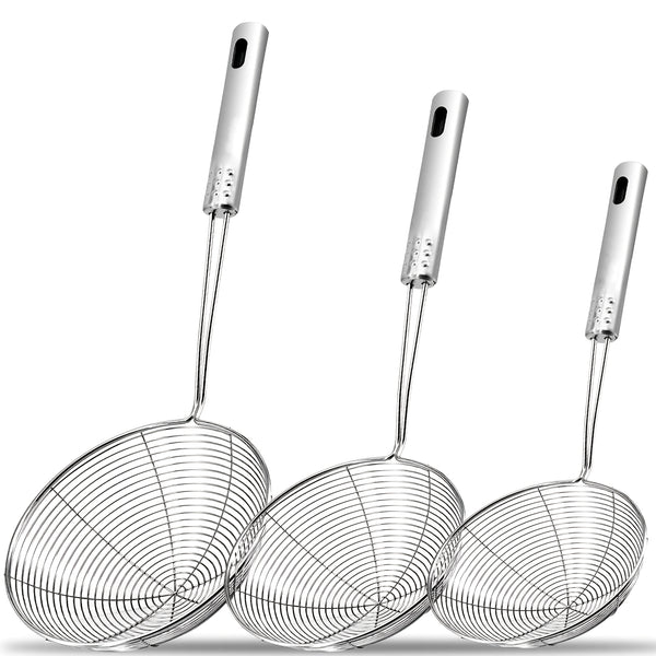 1 stainless steel   web design strainer spoon