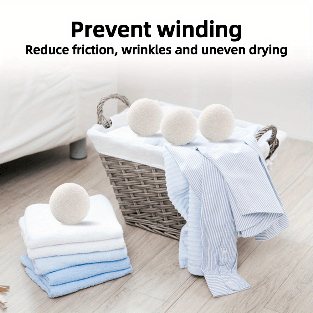 6pcs drying balls low allergenic fabric softener alternative