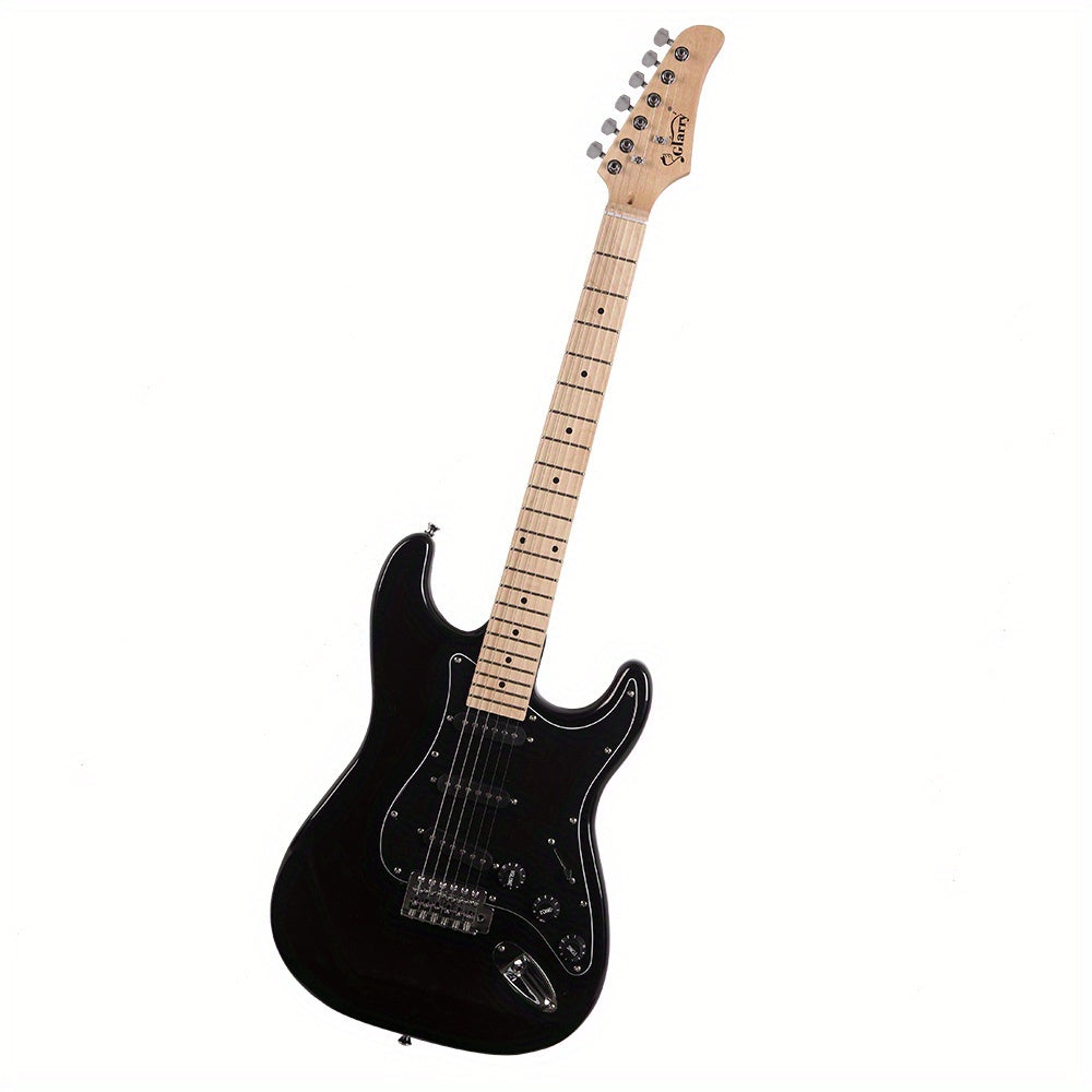 ast stylish electric guitar kit black pickguard black