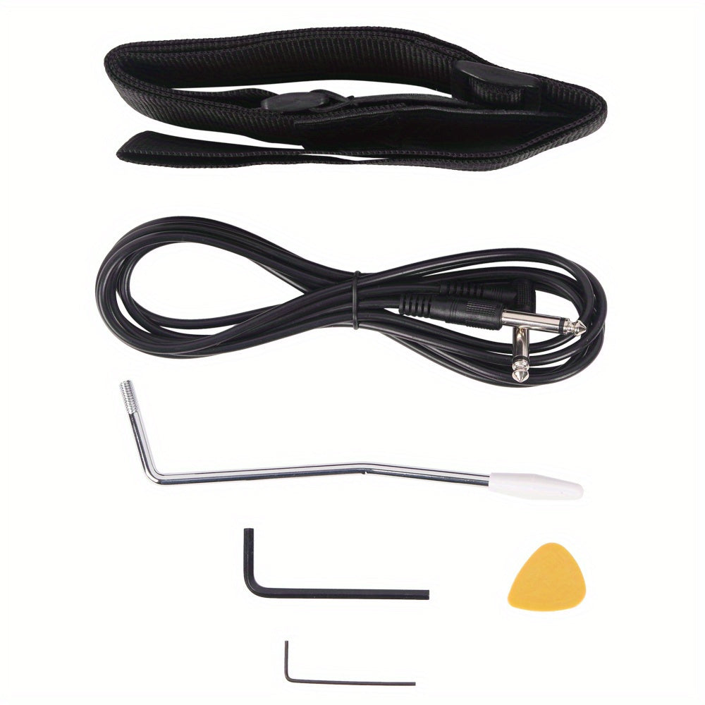ast stylish electric guitar kit black pickguard black