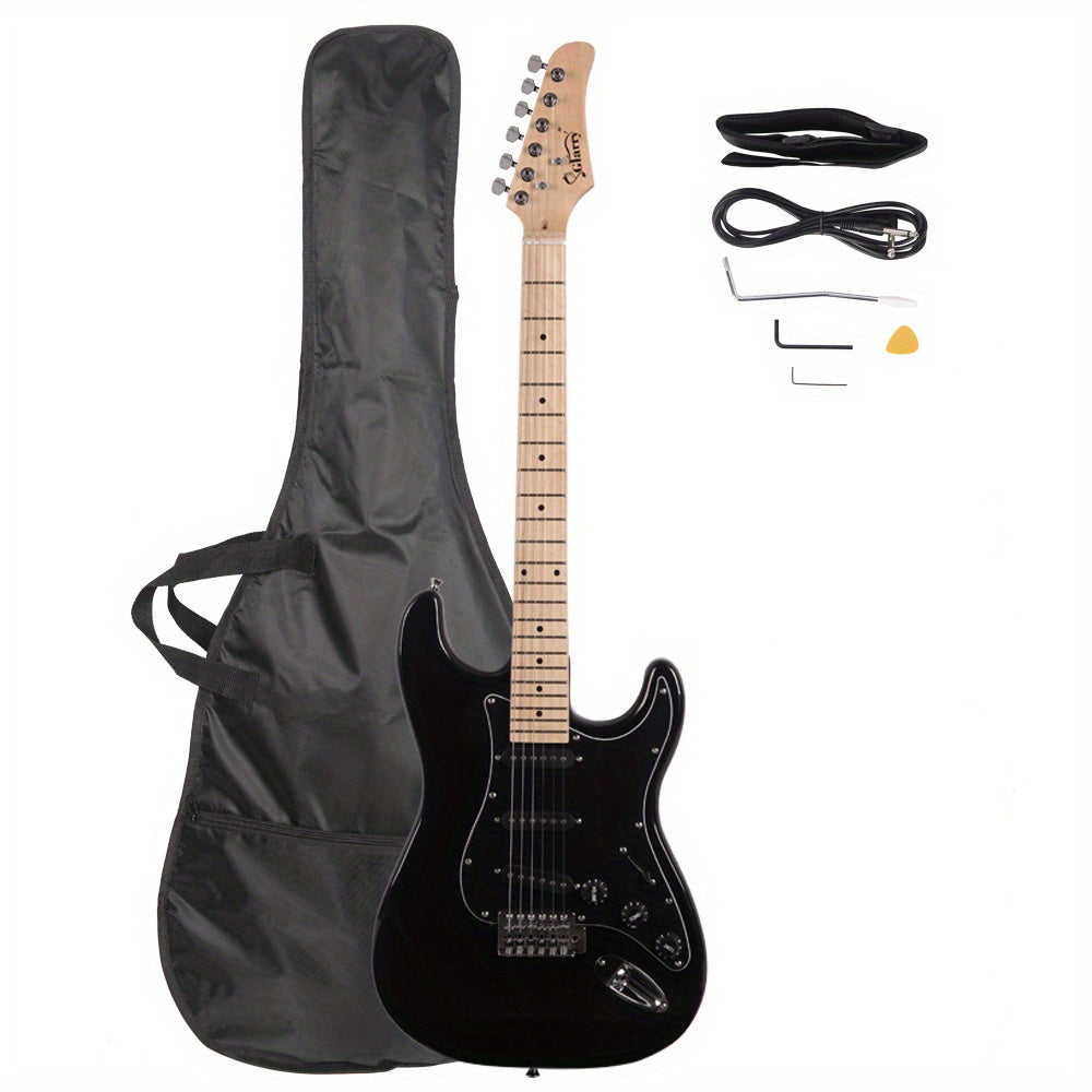 ast stylish electric guitar kit black pickguard black