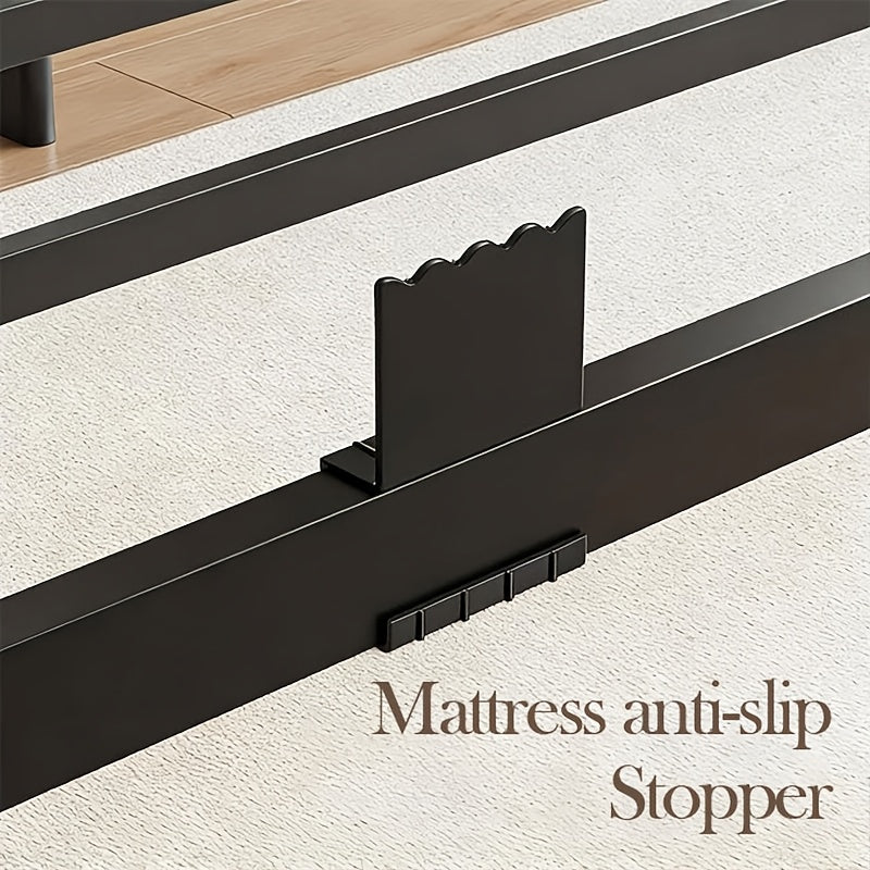 14 inch black metal bed frame king queen full twin
