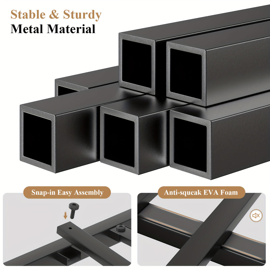 full queen king size bed frame storage metal platform bed
