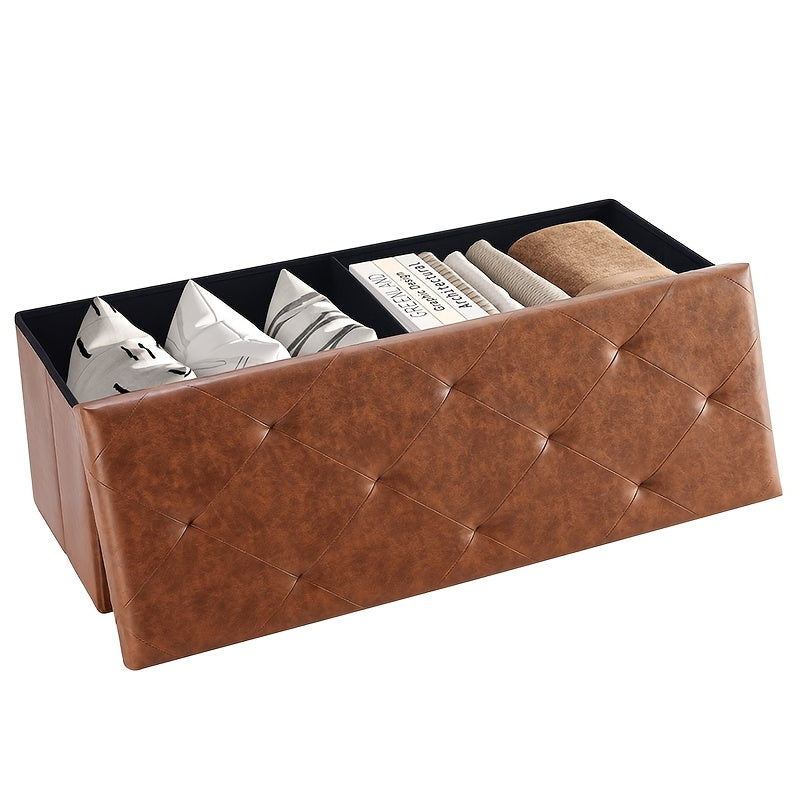 30 43 inch heavy duty folding storage   bench shoe