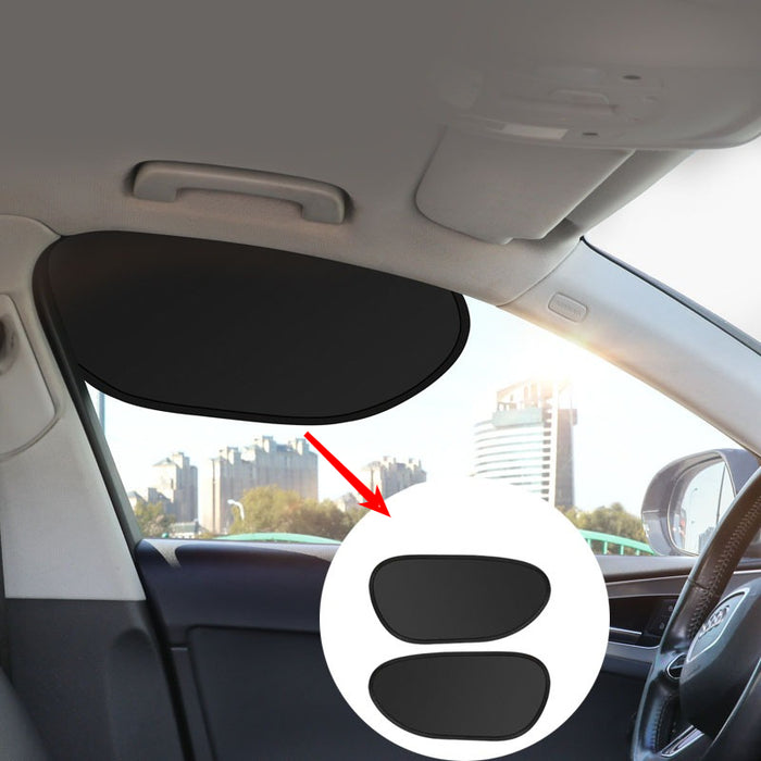 2pcs summer car side window sunshade heat reflective drivers