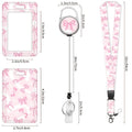 2d   retractable badge reel id card holder