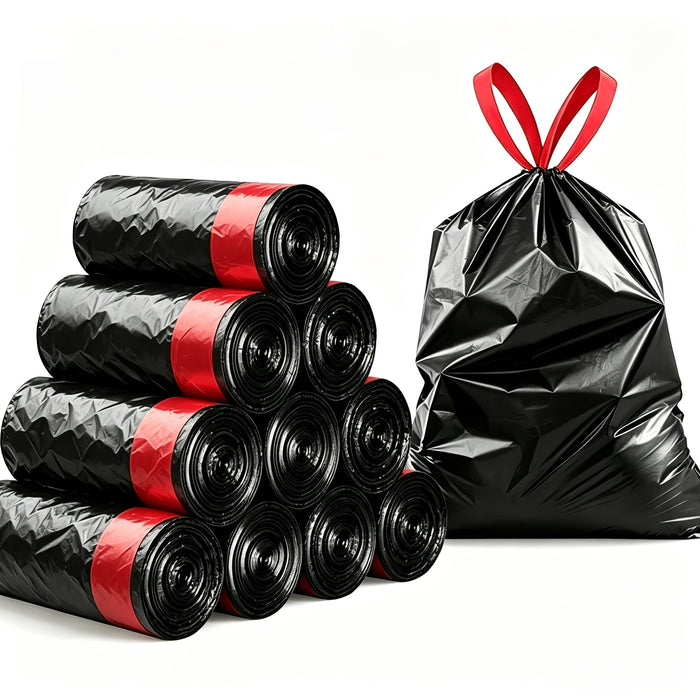 thickened leak proof odor proof drawstring garbage bags tear