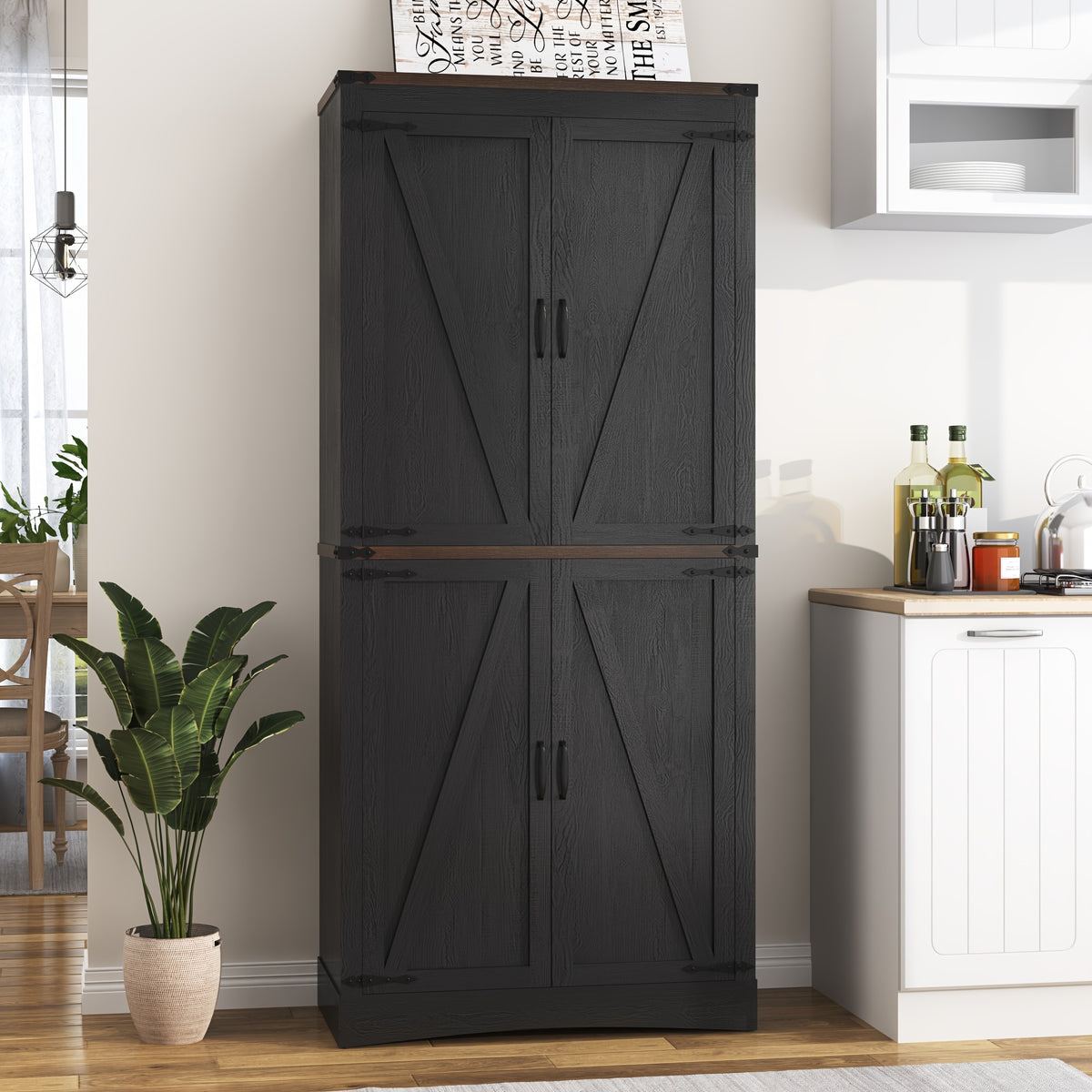 71in pantry cabinet   room farmhouse tall