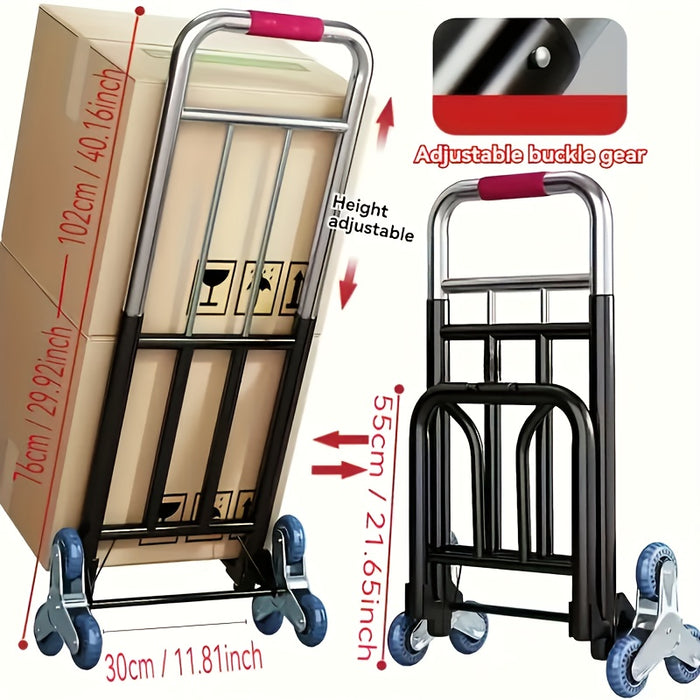 heavy duty folding trolley   adjustable buckles stair