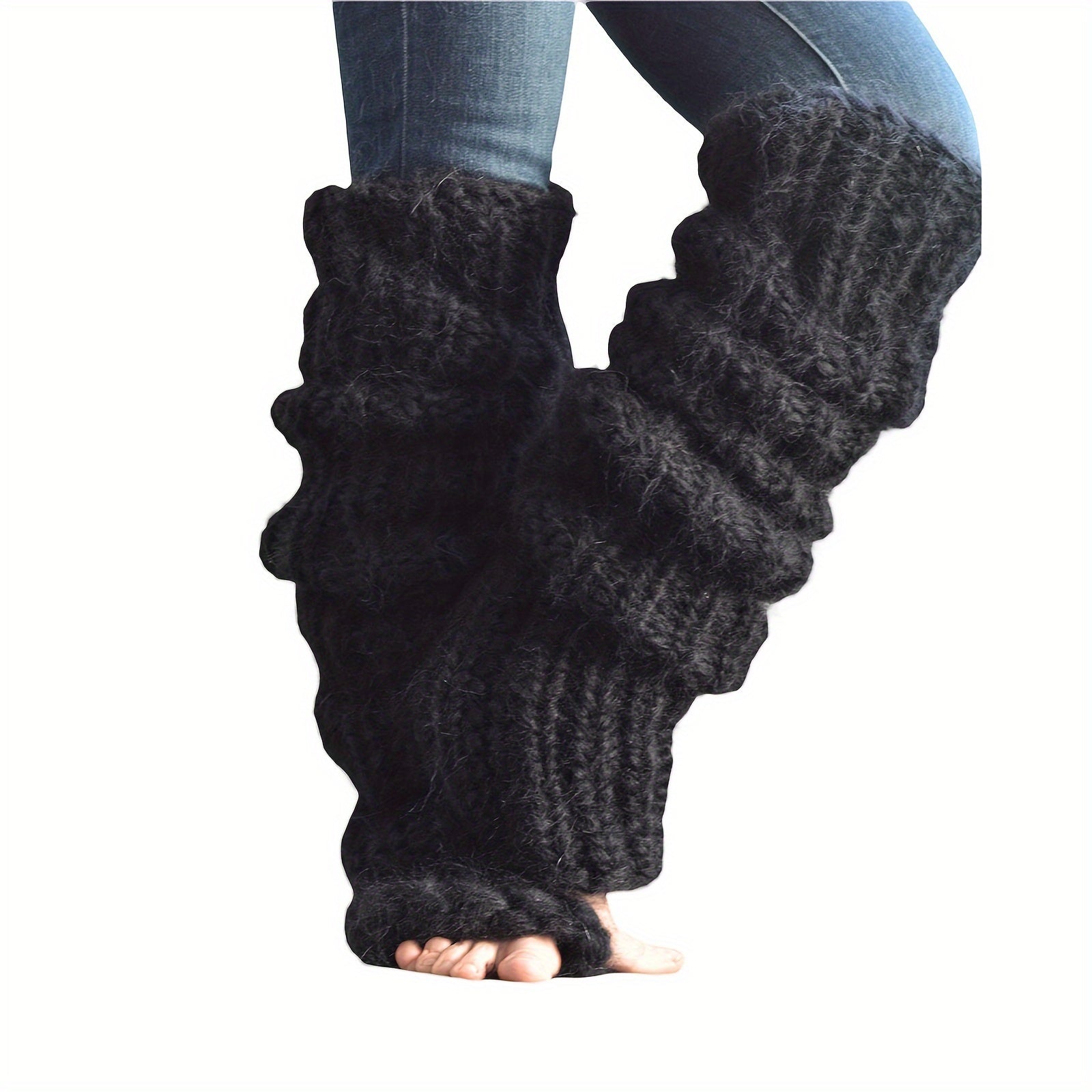 plus size thick long tube knee socks womens fashion casual