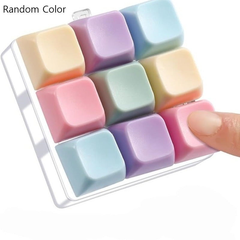random color 9 key thumb piano keychain compact elegant